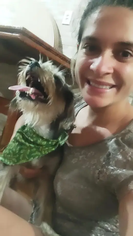 Reencontro de Laís com seu cachorro em Sumaré, SP
